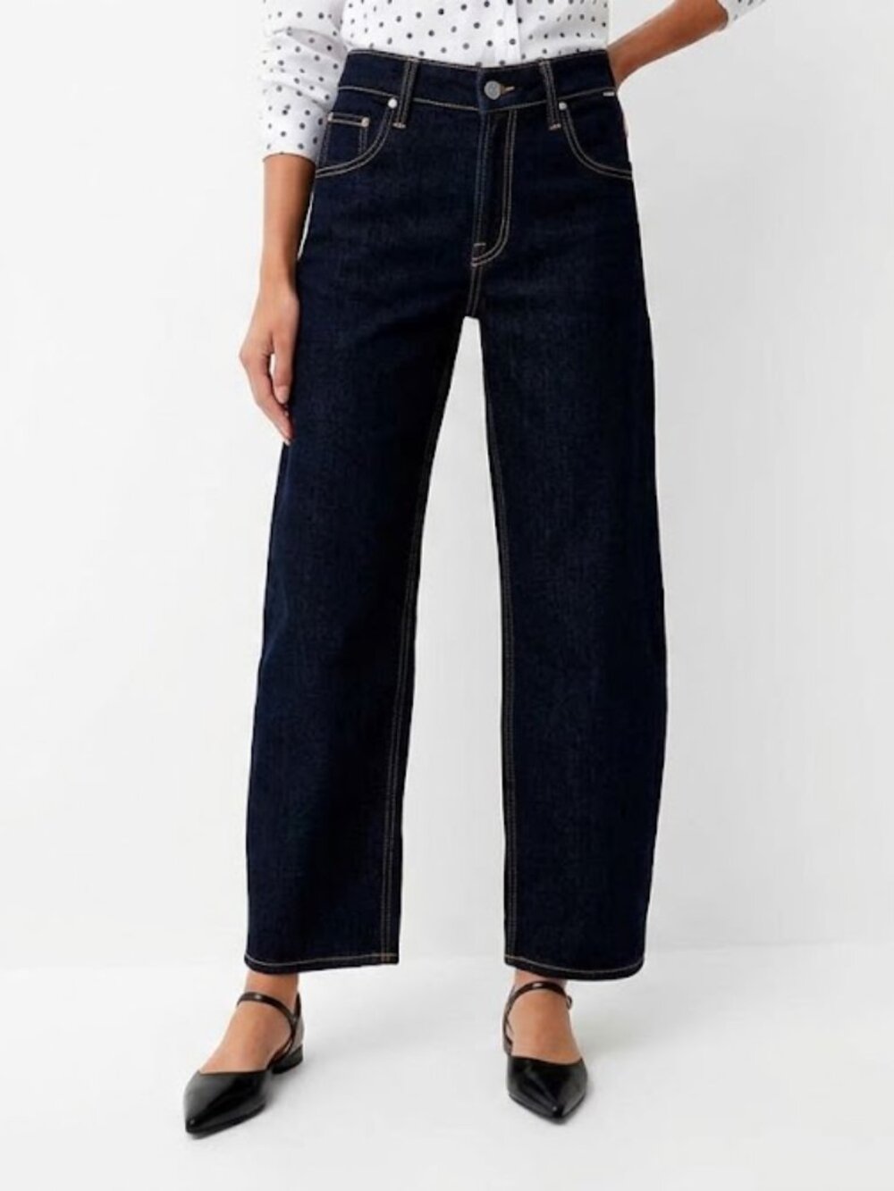 Mavi Nica High Rise Baggy Barrel Jeans Denim Pant 27